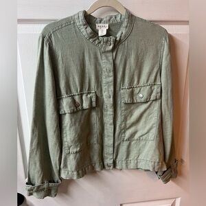 Nicole Miller Olive Utility Jacket